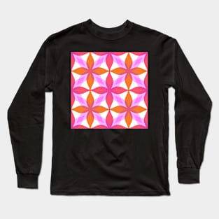 Retro Floral Pattern Long Sleeve T-Shirt